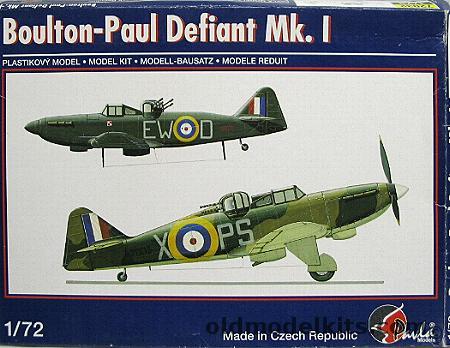 Pavla 1/72 TWO Boulton-Paul Defiant Mk.I, 72032 plastic model kit